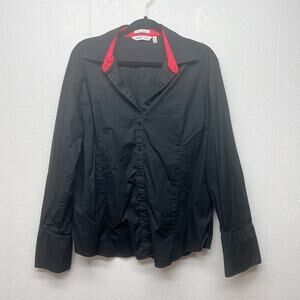 Esabel C. Womens Classic Core Workwear Office Academia Timeless Shirt Size XXL